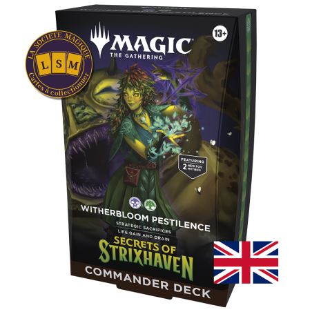 MTG - Deck Commander Pestilence de Flestrefleur - Secrets de Strixhaven -  Anglais